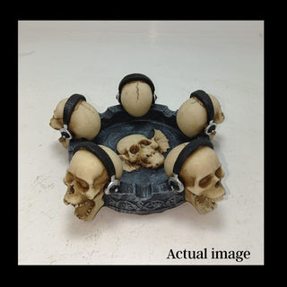 Skull Symphony Ashtray : Ceramic Skull Design Ashtray

