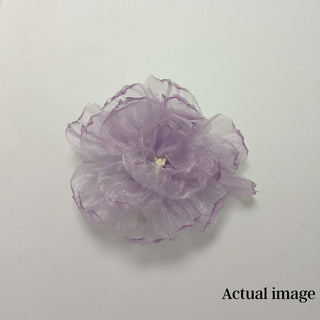 Camellia Flower Organza Hair Clip For Women
