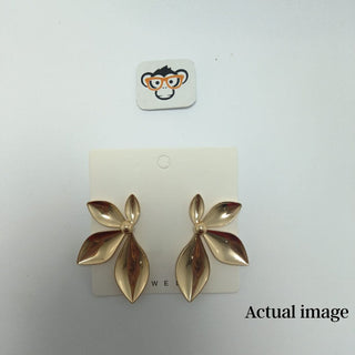 Shiny Floral Stud Earrings For Women

