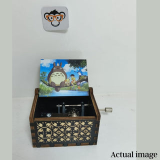 Totoro Wooden Wind Up Music Box
