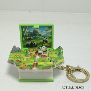 3D Folding Pop-Up Book Keychain | Miniature Scene Keyring Toy