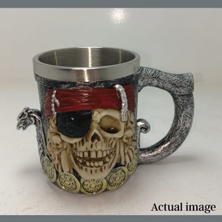 Pirate Skull Warrior Collectible Mug
