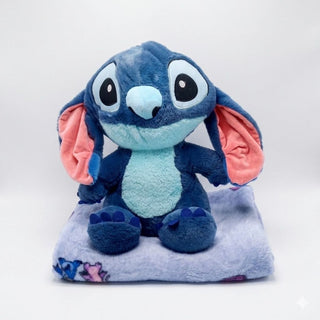 Stitch Plush Toy Blanket | Soft Toy With Hidden Blanket real pic