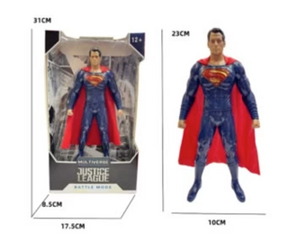 Super Hero Action Figure: 9 inch Moveable Joints - Super Man
