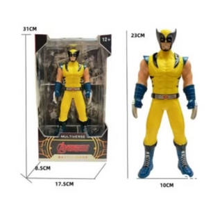 Super Hero Action Figure: 9 inch Moveable Joints - Wolverine MAsk