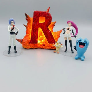 Team Rocket LED Lamp with Figures