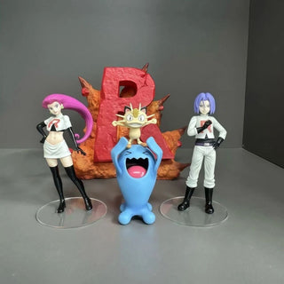 Team Rocket LED Lamp with Figures2