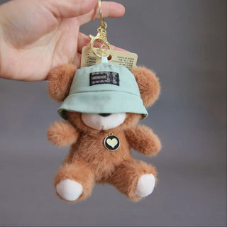 Teddy Bear Keychain with Cap 