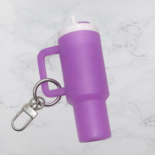 Tiny Tumbler Keychain - Purple