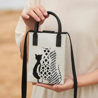 Woven Phone Holder Tote - 2