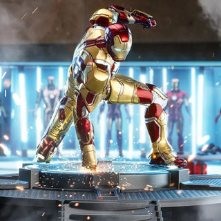 ZD Toys Iron Man Mark 42 Light-Up Base Set 