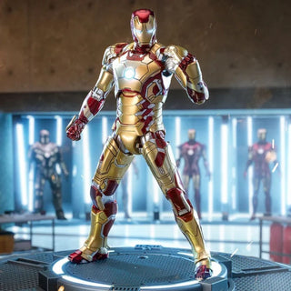 ZD Toys Iron Man Mark 42 Light-Up Base Set 