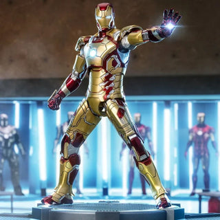 ZD Toys Iron Man Mark 42 Light-Up Base Set 
