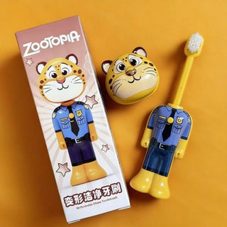 Zootopia Character Kids Toothbrush | Soft Brush with Cover- claw