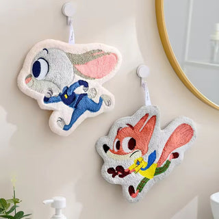 Zootopia Judy Hopps &amp; Nick Wilde Character Hand Towels