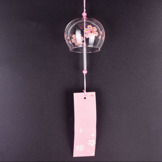 Glass Hanging Wind Chime | Cherry Blossom Blessing Bell