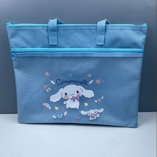 Kuromi Theme Tote Bag | Stylish Zipped Canvas Bag