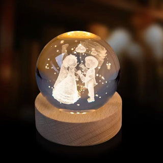 Couple Crystal Lamp – Wedding n Anniversary Gift