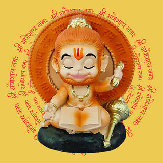 Meditating Bal Hanuman Idol