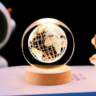 3D Globe Crystal Lamp | Gift For Your World