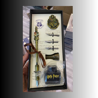 Hogwarts Magic Writing Set – Quill Pen, Ink Bottle n Nib Tips