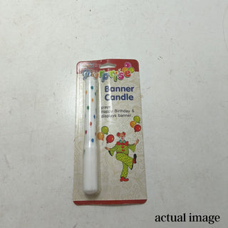 Surprise Pop-Up Banner Birthday Candle