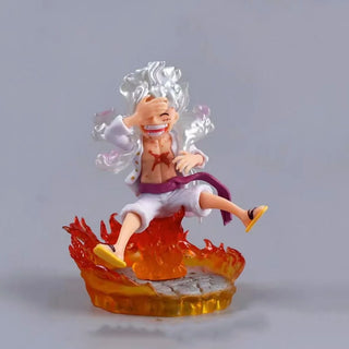 Sun God Nika Gear 5 Sitting Luffy Figurine | PVC Doll Collection [10 CM]