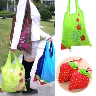 Strawberry Bags - Nylon Grocery Tote (Multi-color)