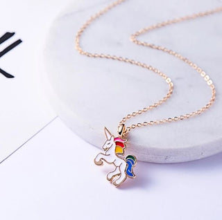 Unicorn Kids Necklace - Colored