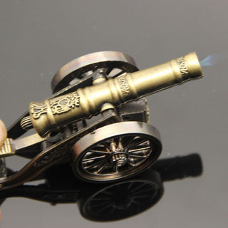 Antique Cannon Shaped Lighter - Butane Gas Lighter [Refillable]