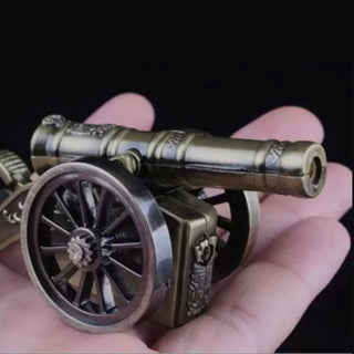Antique Cannon Shaped Lighter - Butane Gas Lighter [Refillable]
