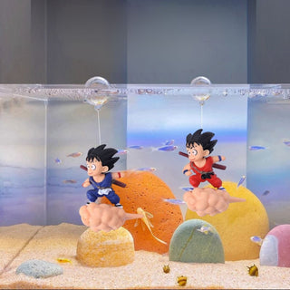 Flying Goku Aquarium Toy [set of 2] | Cute Water Suspended Flying Goku Figurine