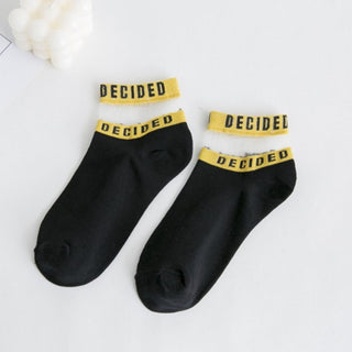 Transparent Band Socks Breathable - "Decided"