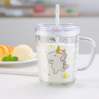 Unicorn Milk Mug with Lid