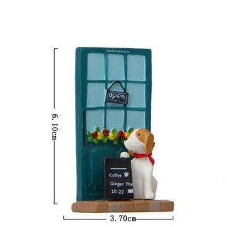 Happiness At Door - Cute Dog Figurine