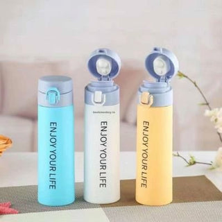 Enjoy Your Life - Glass Water Bottle - 400 ml