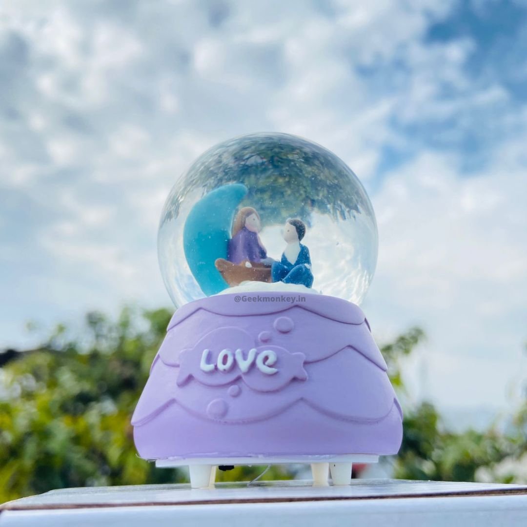 Tiny Snow Globe With Light Love Gifts