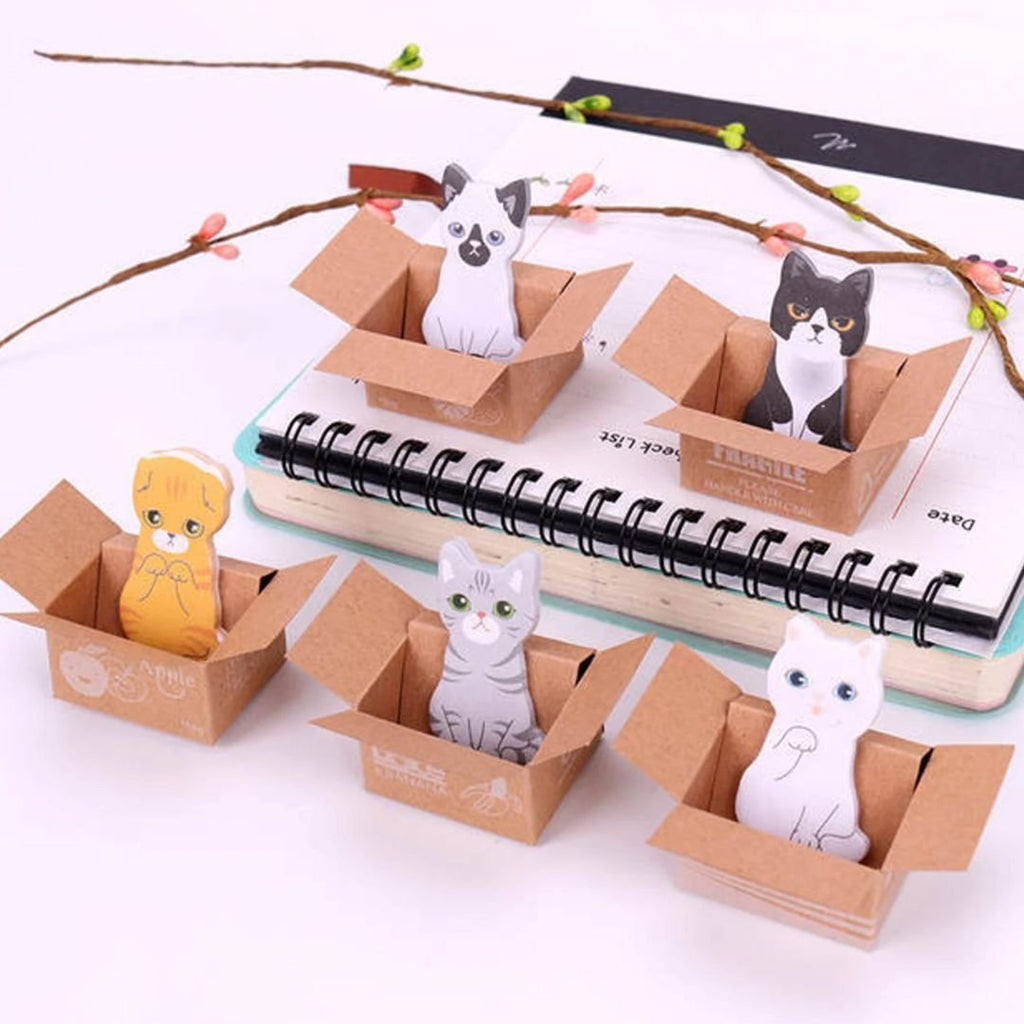 Cute Mini Cats Memo Pad - Sticky Notes ( Set of 2) – Geekmonkey