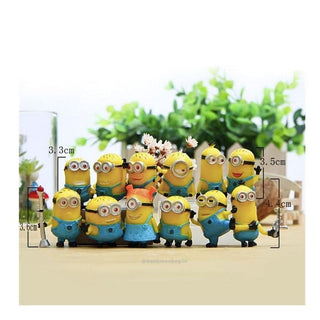 Minion Cake Toppers - Set of 12 Figurines