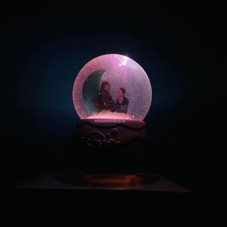 Tiny Snow Globe With Light - Love Gifts
