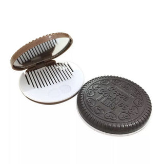 Cookie Pocket Mirror with Comb