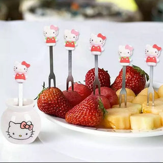 Hello Kitty Fruit Forks