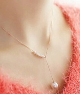 pearl drop adjustable pendant