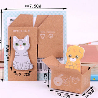 Cute Mini Cats Memo Pad - Sticky Notes ( Set of 2)