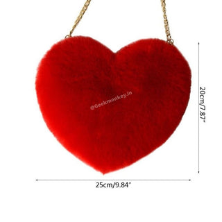 Heart Fur Sling Bag