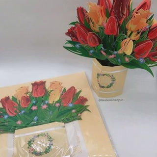 3D Tulip Greeting Card