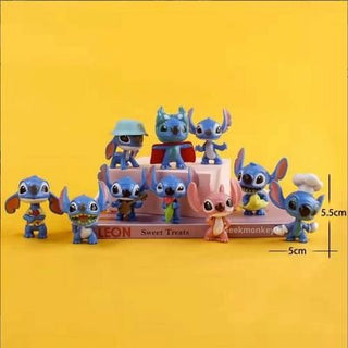 Lilo & Stitch Figurines - Cake Toppers Set of 10