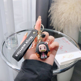 Tanjiro and Nezuko Keychain - Heavy 3D keychain
