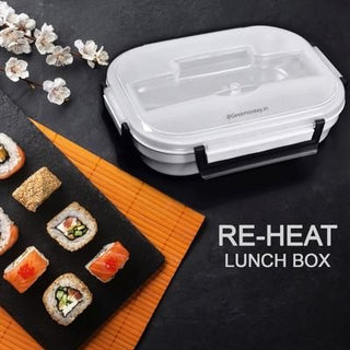 Steel Lunch Box with Heating Compartment