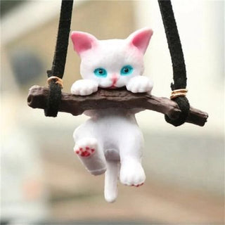 Cute Cat Car Mirror Hanging - Tiny Utility Gifts